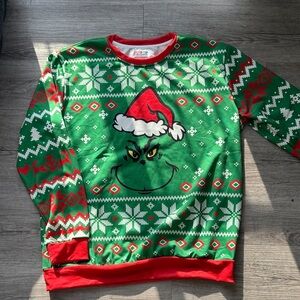 Arvillhill Men’s L Green Grinch Christmas Sweater